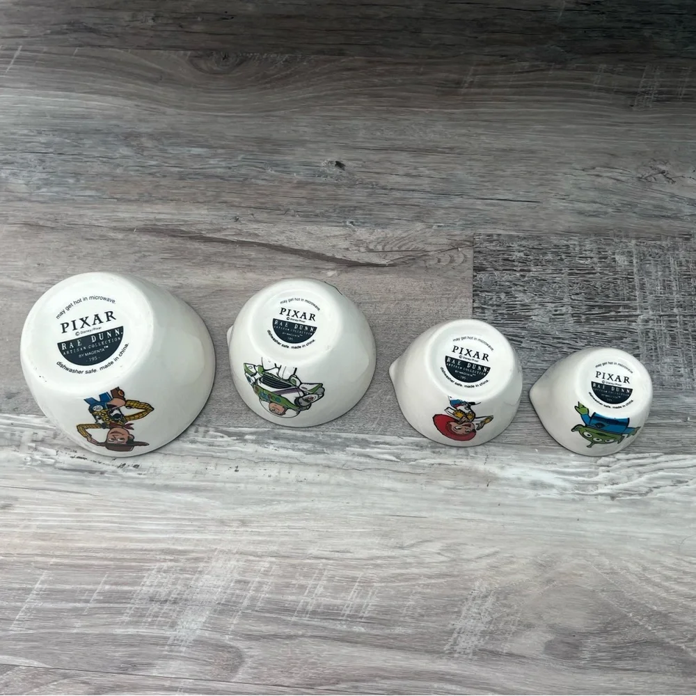 Toy Story Rae Dunn Disney Measuring Cups NWT Set of 4 and Buzz Lightyear Mug